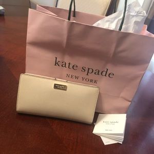 Kate Spade large slim bifold wallet